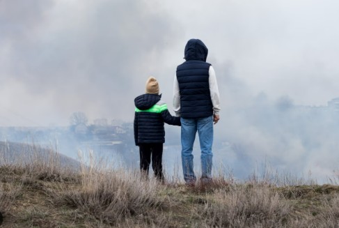 Students affected by wildfire