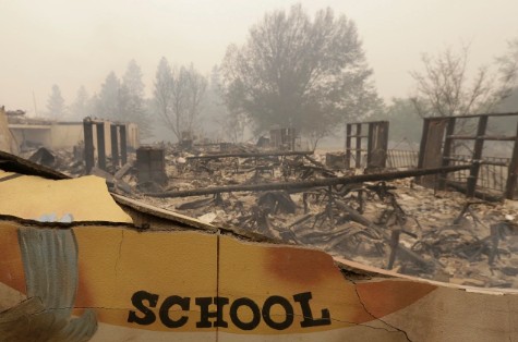 Students affected by wildfire