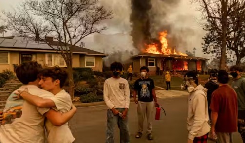 Students affected by wildfire